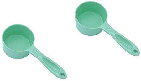 POPETPOP 2 Piezas Pala de Acero Inoxidable contenedores para Comida Palas para Vaso medidor cucharas de Comida para Gatos Tazas medidoras para Alimentos Comida de Perro Cuchara medidora