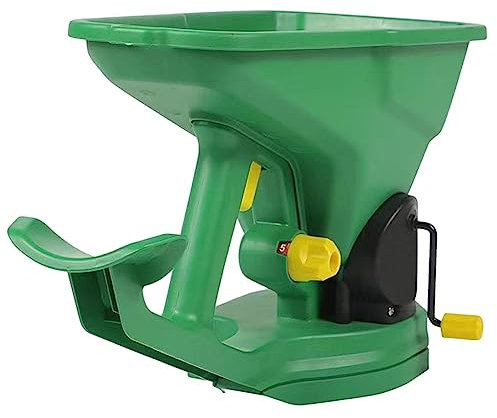 Hand Held Seed Spreader, Ergonomic Hand Spreader, 1.5L Capacity Spreader For Garden, 5 Gear Energy Saving Portable Spreader, For Sowing, Fertilizing, Melting Snow For Gardens Lawns Small Farms