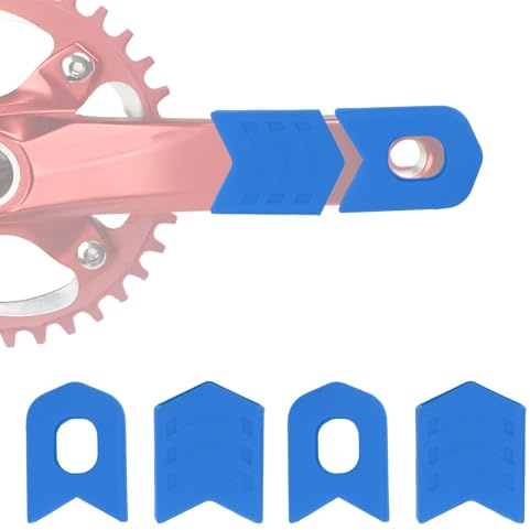 Protezione per Pedivella, Protezione per Tappi Guarnitura MTB Mountain Bike, Custodia in Silicone per Pedivella per Bicicletta Protezione per Pedivelle, Proteggi E Modella Le Tue Pedivelle(Blu)
