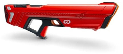 Spyra GO Water Gun - Electronic, Automatic Premium Water Gun - 9 Metre Range, LED Display, Fast Charging, Summer Toy for Children and Adults, Age 8+ (Red)