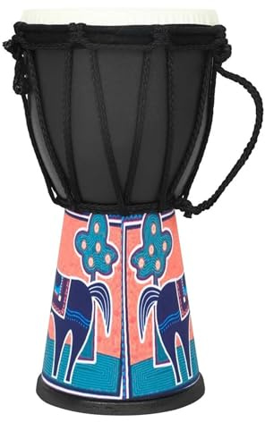 Djembe Handtrommel 4 Zoll Afrikanische Trommel Professionelle PVC Tragbare Trommel Buntes Schlaginstrument Afrikanische Trommel Instrument