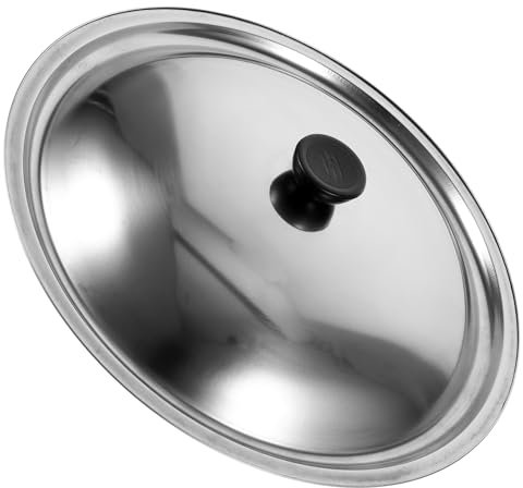 FUNOMOCYA Kochgeschirr-deckel Aus Edelstahl Runder Topfdeckel Passend Für Bratpfannen Kochtöpfe Und Pfannen Robust Und Rostfrei Für Effizientes Garen