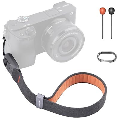 PGYTECH Camera Wrist Strap Air, Adjustable Quick Release Camera Hand Strap Compatible for DSLR or Mirrorless Camera, Deep Grey