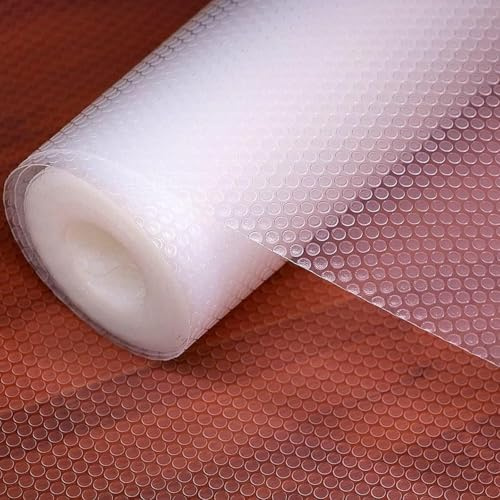 YSTrillion Schubladenmatte 30x300cm,Eva Wasserdichtem Antirutschmatte Schubladen, Schneidbar Wasserfest Antirutschmatte Schubladen für Kühlschrank Schubladen und Schrank (Transparent)