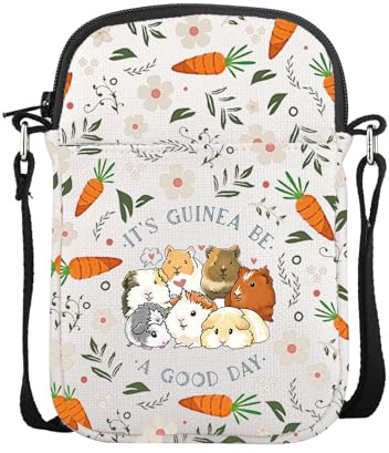 AKTAP Guinea Pig Lover Gifts Cute Guinea Pig Mini Crossbody Bags Hamster Cell Phone Bag for Guinea Pig Owner Gifts