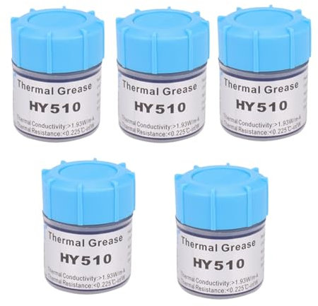 Dxoniislh 5X HY510 10G Pasta de Grasa Conductora TéRmica Gris para Enfriamiento de Chipset de CPU GPU