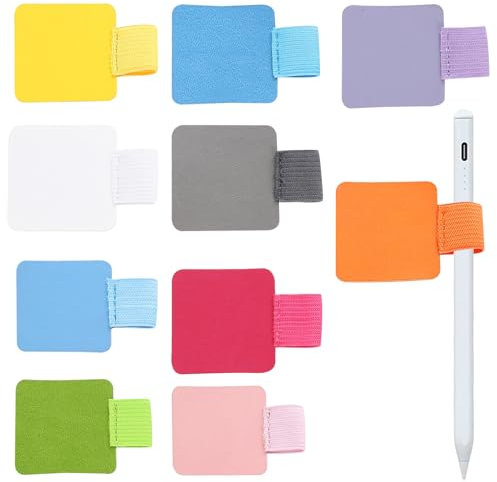 BinXiaoQin 10 Stück Stiftschlaufe Selbstklebend,Stifthalter Selbstklebend Pen Holder,Stifthalter Notizbuch Holders Für Leuchtturm Pen Loop,Stiftehalter Notizbuch Bleistifthalter