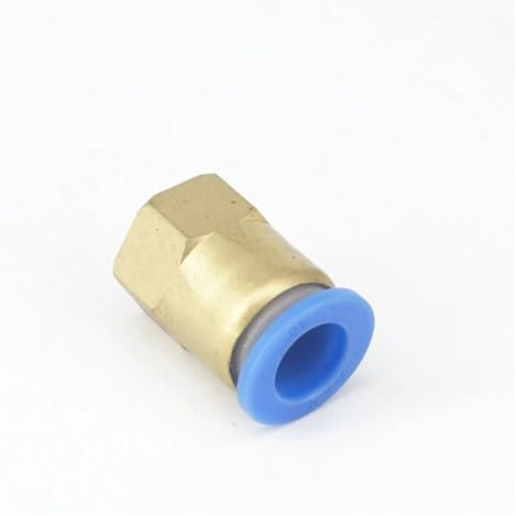 DSZUJTYROP 5pc 1/8 Female to Fit Tube O/D 10mm Pneumatic Push In Connector Union Quick Release Air Fitting Plumbing