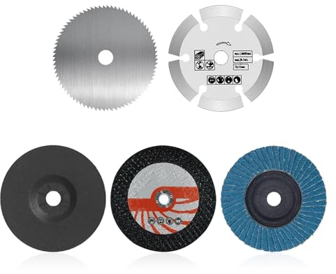 75 mm Trennscheibe, 5 Stück, 7,6 cm Kreissägeblätter für 10 mm Bohrungsschleifer, Winkelschleifer, Trennscheiben, Schleifpads, Werkzeug, Luftwerkzeug-Trennscheiben für Holz, Laminat, Gipskarton