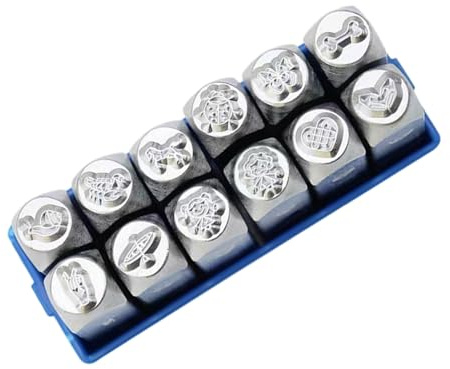Confezione da 12 scalpelli in metallo per la progettazione di gioielli, strumenti per la creazione di gioielli, strumenti per intagliare e intagliare argenteria