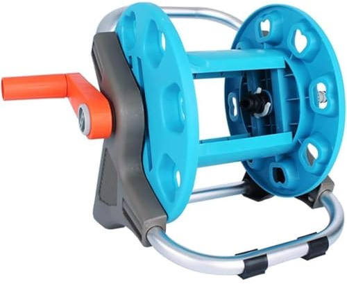 Heavy Duty Garden Hose Reel Cart with Wheels, Portable Storage Rack for Easy Watering and Pipe Management, Holds Up to 60m Hose