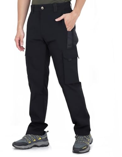 LHHMZ Pantalon Cargo d’ extérieur pour Hommes, Pantalon de Travail décontracté Confortable, Pantalon de Chasse de randonnée Sportive avec Plusieurs Poches
