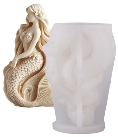 per Candele,Riciclabili per Creazioni Artigianali,Stampo Decorativo da Tavolo per Resina e Gesso - Ideale per Decorazioni Tavolo Progetti Artistici Compleanni Natale e Feste