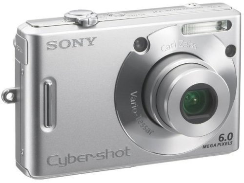 Sony Cyber-shot DSC-W30 Digital Camera (6.0 MP, 3x Optical Zoom Carl Zeiss Lens, 2.0-inch LCD, Silver (Renewed)