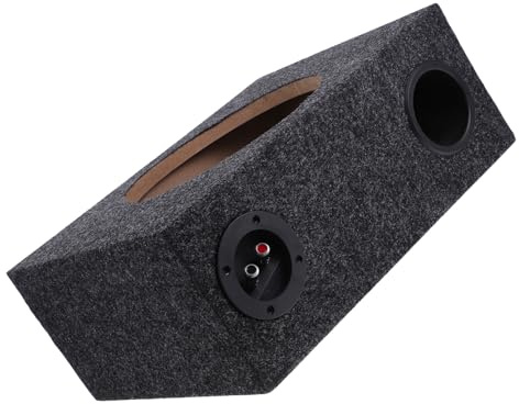SHINEOFI Caisson de Basses Voiture 10 Pouces en Bois Robuste et Étanche, Boîtier Subwoofer Ultra-Plat pour Système Audio Automobile, Caisson Basses Simple Cabine pour Amélioration Sonore