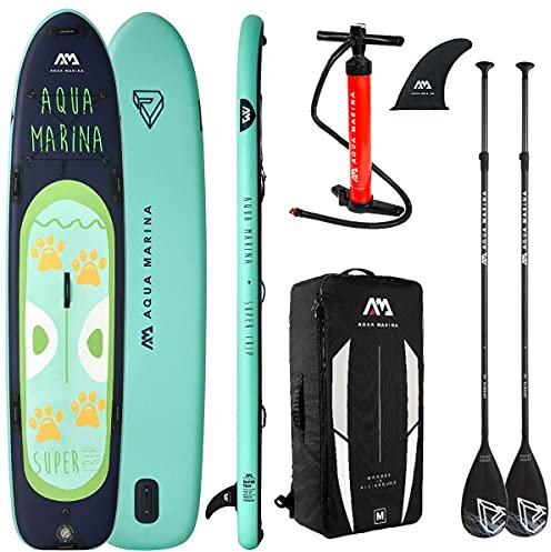 AQUA MARINA Super Trip Board 2021 mit 2 Stück Alu Paddel