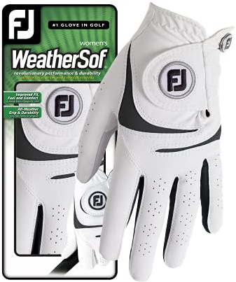 Callaway Footjoy WeatherSof Damen Golfhandschuh, Weiß, M/L