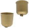 Baldachin Gold Matt Kunststoff mit Feststellschraube für Zuleitung Lampenkabel Pendelleuchte Leuchtentopf Lampentopf Deckentopf ø 76mm H. 82mm