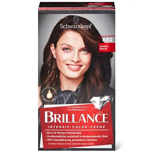 Schwarzkopf Haarfarbe Brillance, 880 Dunkelbraun