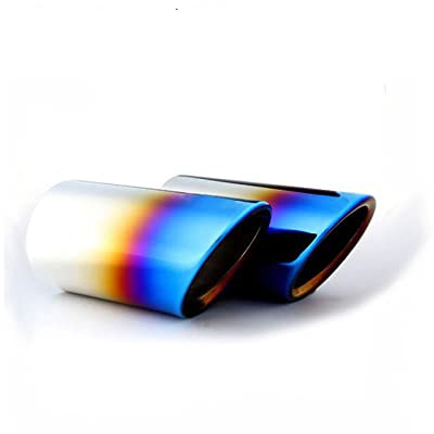 Momoap 2Pcs Car Stainless Steel Tailpipe Trims Exhaust Muffler Tail Pipe Tip for Audi A3 2013-2022