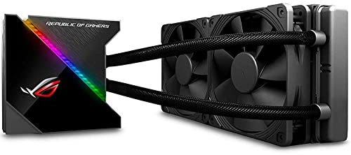 Asus ROG RYUJIN 240 RGB AIO Liquid CPU Cooler 240 mm Radiatore 240 mm (doppia ventola Noctua Ippc PWM a 4 pin da 120 mm) con pannello OLED Livedash e controlli Fanxpert