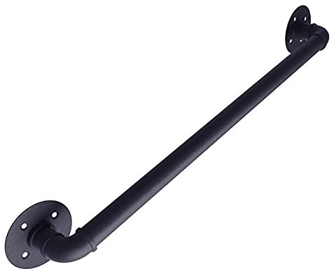 Handlauf Für Treppen Innen Aussen Metall Treppengeländer Geländer mit Komplettset Korridorgeländer-Stützstange für Senioren,Kinder Balkonhandlauf,Größe Optional (70CM)