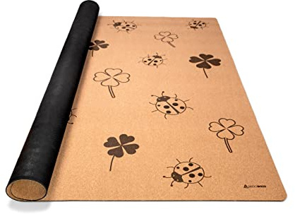 Secoroco Spielmatte aus Kork. Schadstofffreie Krabbelmatte für Babys und Kinder. Glück 140x110 cm