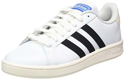 adidas Herren Grand Court Tennis Shoe, Cloud White/Core Black/Cloud White, 43 1/3 EU