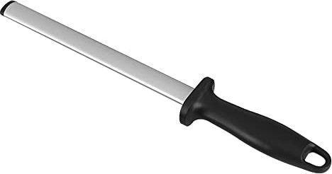 Varilla afiladora de 10 pulgadas, varilla afiladora de cerámica para tijeras de cuchillos de cocina