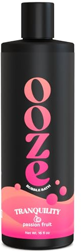 OOZE Passion Fruit Bubble Bath (473ml) - Bubble Bath for Women, Fresh, Uplifting & Rejuvenating - Self-Care & Wellness - Zero Parabens Foaming Bath for Women, Cruelty-Free, Made in The USA