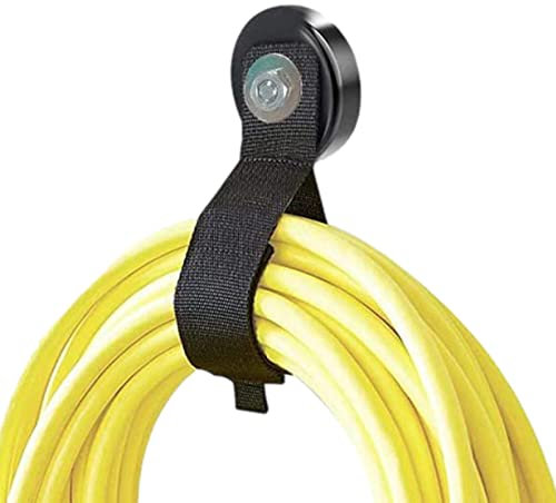 QARIDO Crochets magnétiques, crochets magnétiques utilitaires avec sangle en nylon réglable, crochets magnétiques polyvalents pour voitures, garage, jardin, maison