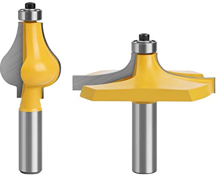 2pcs 12 12.7mm Shank Bracciolo Mulino Corrimano Router Bit Set Fresa Flauto Ondulato per Legno Taglierine per Lavorazione Del Legno