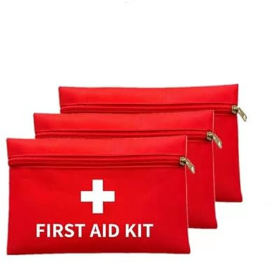 Botiquin de Primeros Auxilios,3 PCS Kits de Supervivencia de Emergencia Primeros Auxilios Portátil Bolsa para Viajes al Aire Libre Casa