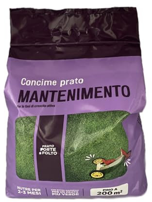 Virsus Concime per Prato Mantenimento M024, Capacità 5 Kg, Concime Granulare fino a 200 mq, 3 Mesi di Nutrimento Costante per un manto erboso Sano, Rigoglioso e più Verde