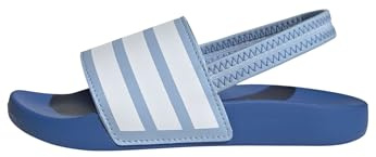 adidas Unisex Kids ADILETTE ESTRAP SLIDES CHILDREN, Clear Sky/Cloud White/Bright Royal, 12 UK Child