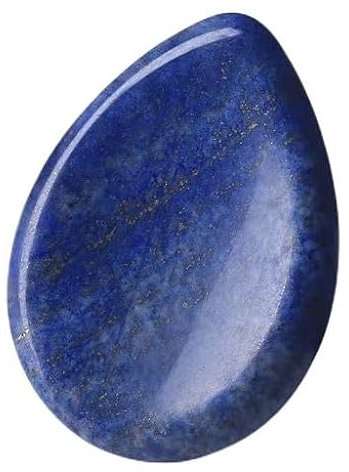 GUJOXILA Lapislazuli Kristalle Sorgensteine Handschmeichler Stein Tropfenform Kristall Sorgensteine Heilsteine Daumenstein Meditation Spirituelle Energieausgleich