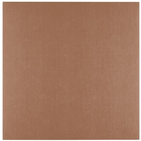 Florence Tonkarton 30,5 x 30,5 cm - 10 St. mit Leinen Struktur Hazelnut (Braun) 250 g - Scrapbooking Bedarf und Bastelpapier für Kartenbasteln, Scrapbooking und Journaling - Reißfest Buntpapier