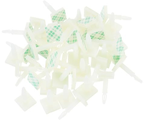 QUARKZMAN 88 Stk. Selbstklebende PCB-Abstandshalter, Klebrige Nylon-Isolierabstandshalter für Leiterplatten, Unterstützungshöhe 0,62, Passend 3mm bis 3,2mm, Weiß