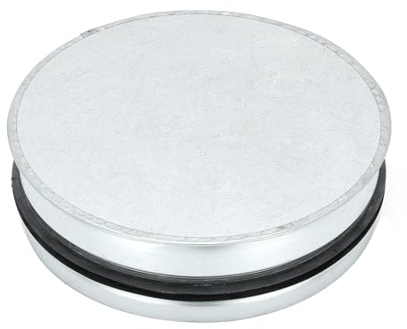 PATIKIL 6 Inch Metal Tee Cap, Galvanized Steel Duct End Cap Dry Vent Cover Ducting Sealing Tee Plug with Rubber Gasket for HVAC Systems Indoor and Outdoor Use