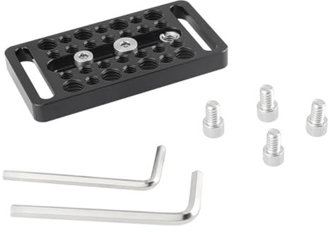 Sefdrert Mehrzweck-Kamera-Grundplatte mit 1/4- und 3/8-Gewinden für Kamera-Rig-Fotografie-Videozubehör