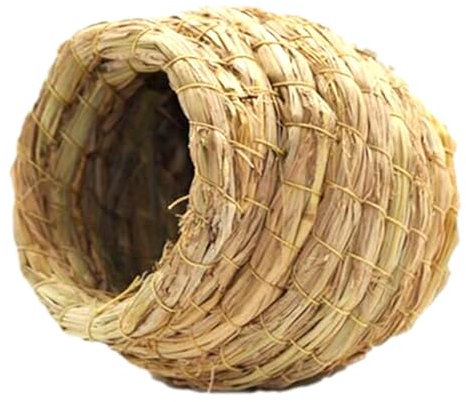 Strohnest – Umweltfreundliche Faser | Manuelle Vogelkäfigeinstreu für Sittiche | Komfortable Vogelhaussimulation | Sicherer Ruhe- und Brutplatz für Vögel | Ideal zur Vogelanreicherung