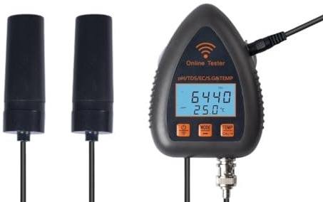 AUBEST Analyse du Sol, PH mètre Intelligent PH TDS EC SG température testeur de qualité de l'eau en Ligne Aquarium Piscine hydroponique enregistreur de données Moniteur
