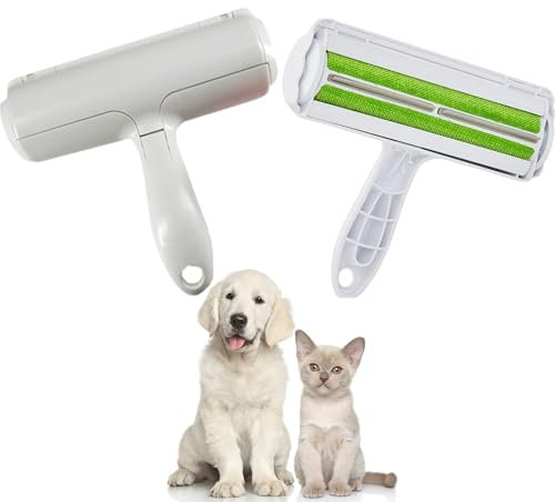 Spazzola Togli Peli Animali, Leva Peli Animali, Rullo Peli, Togli Peli da Divani e Tappeti, Rullo Spazzola per Gatti e Cani, Ecologica e Riutilizzabile.