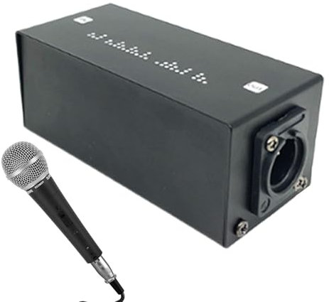 Amplificateur de gain de préampli pour dynamique, sans perte, préampli de microphone à gain de 28 dB | Préamplificateur de microphone en ligne à faible bruit pour diffusion et baladodiffusion