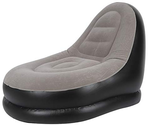 Pongnas Aufblasbare Couch, Blow -up Stuhl Aufblasbare Spielstuhl mit Footstool Folding LECLER Sofa STUHR für Film Außenzimmer Schlafzimmer Gartenlesen Camping, 59.1 X 39,4x33.5in