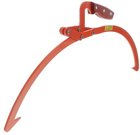 NUOBESTY Heavy Duty 2 Log Lifting and Timber Grabber Hook for Carrying and Skidding Logs Sturdy Steel Construction, Suitable for Forestry and Firewood
