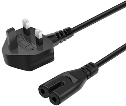 Power Cable Plug Replacement for LG 43UJ651V 49UH620V 32LS3590 55UJ635V 49UJ630V 55UH850V 32LM620T 49UH610V 43UM7500PLB 49SM9000PLA 65UK6300PLB 65UK6400PLF TV UK Mains Lead Figure 8 AC Cord