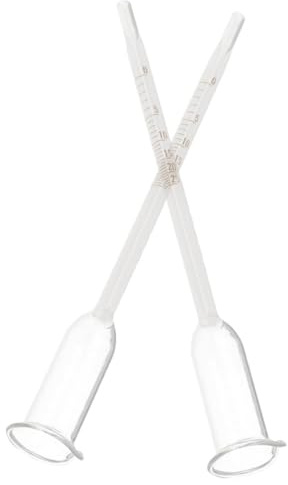 Gatuida 2pezzi Misuratore Alcolico in Vetro Vinometro Strumento di Misurazione per Vino Bianco Secco Alcolometro Tester Idrometro per Vinificazione Scala