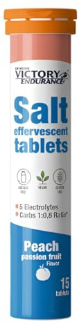 Salt Effervescent Sabor Peach(15tabs) - Victory Endurance - Sales esfervescentes (1 Unidad)