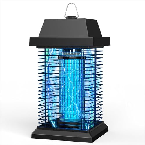 PALONE Lampara Antimosquitos 4500V 20W Mata Mosquitos Electrico UV Antinsectos Repelente Eficaz Alcance 100m² para Repelente de Mosquitos, Polillas, Moscas, Insectos